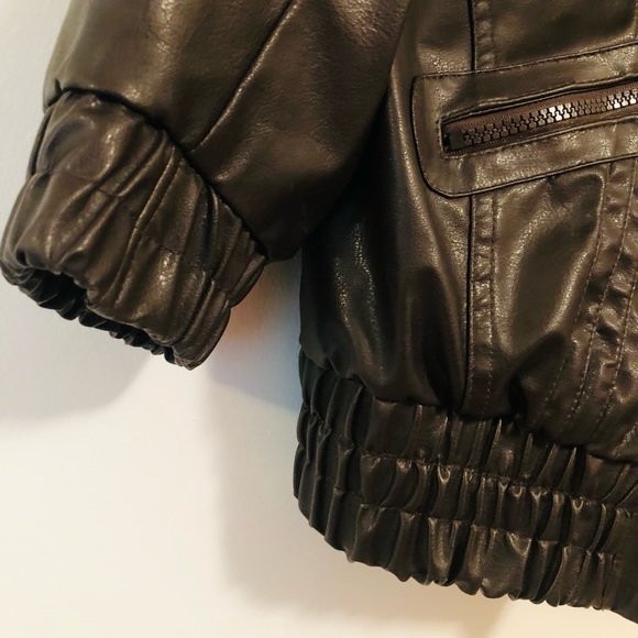 PARIS BLUES Vintage brown leather jacket S - Picture 5 of 16